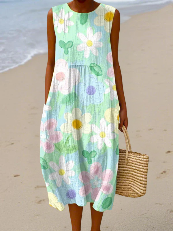 Erin | Midi Jurk Pastel Bloesem