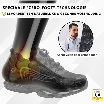 Van Veen Orthopedische S3 Veiligheids-Schoen | Anti-slip | Breed Voetbed