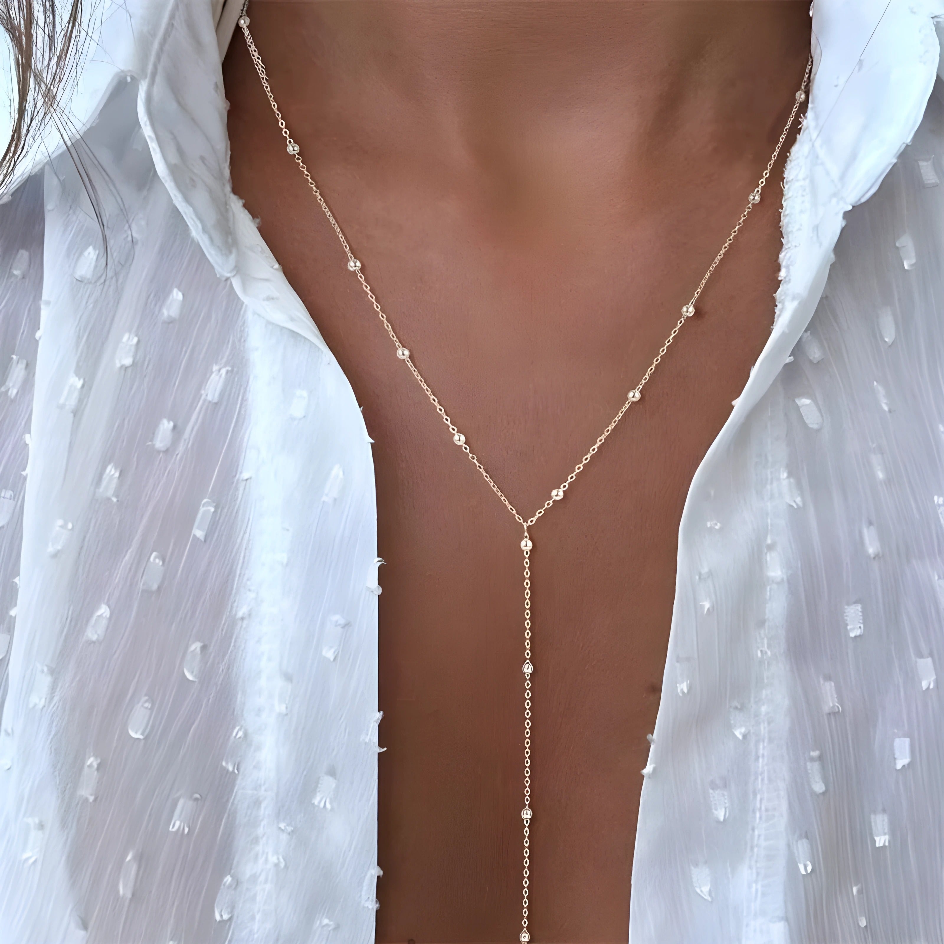 Eulalie – Delicate Y-vormige ketting