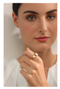 Emerance – Adjustable Ring with Double Gemstone