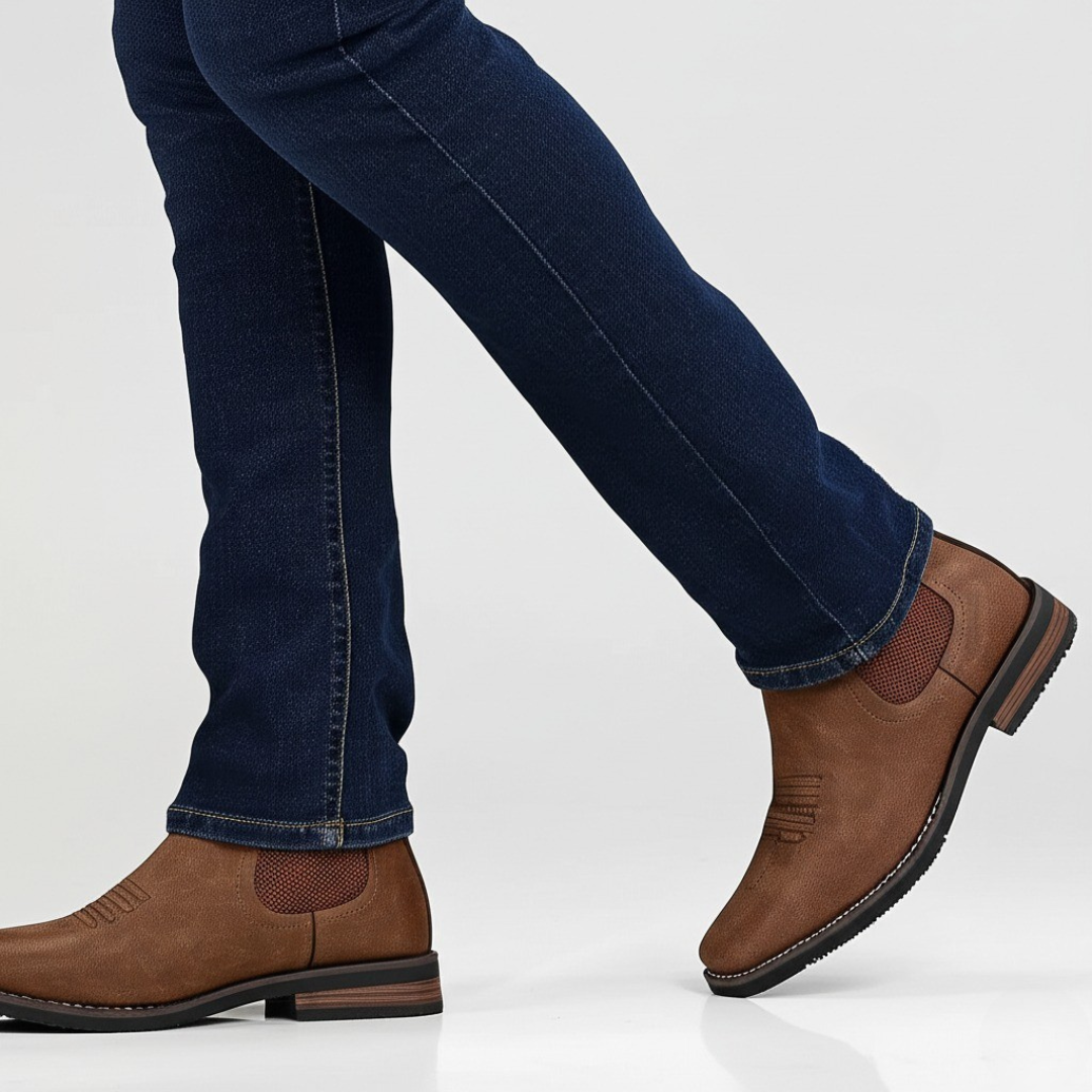 Liam™ – Leren Enkellaarzen