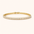 Lustra Moissanite Armband – Luxe Gouden Glans