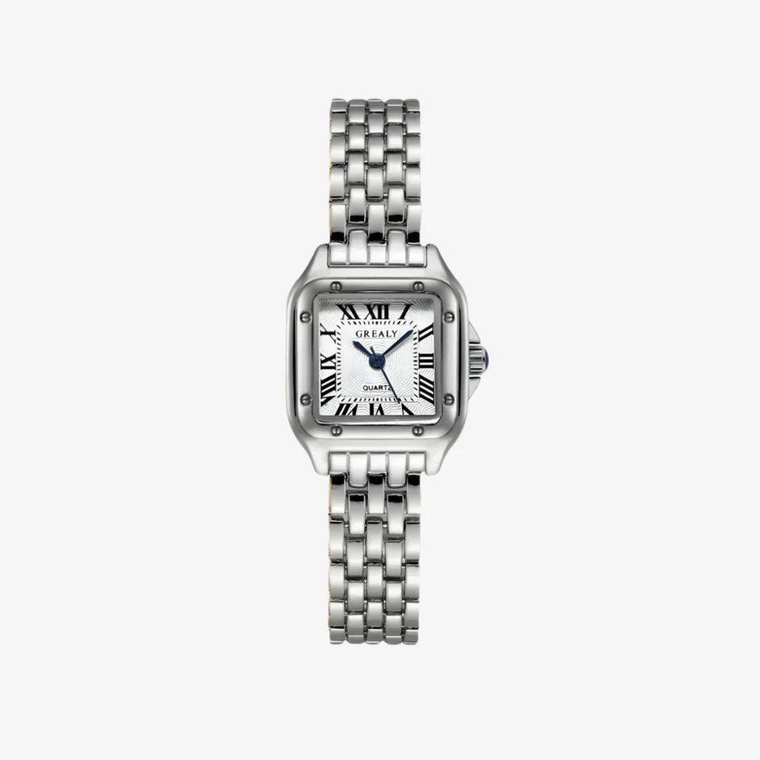 Elegante dagelijkse witgouden horloge
