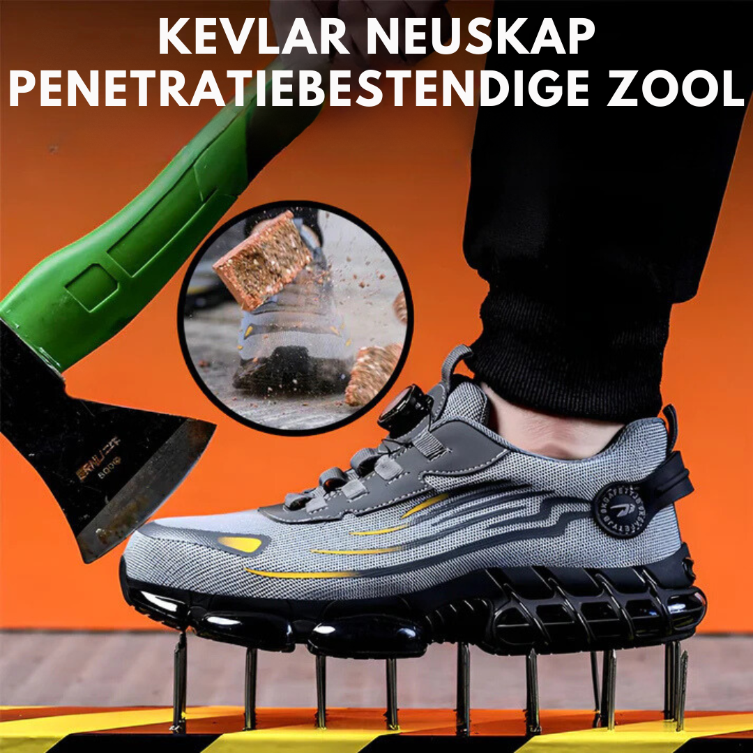 Van Veen Orthopedische S3 Veiligheids-Schoen | Anti-slip | Breed Voetbed