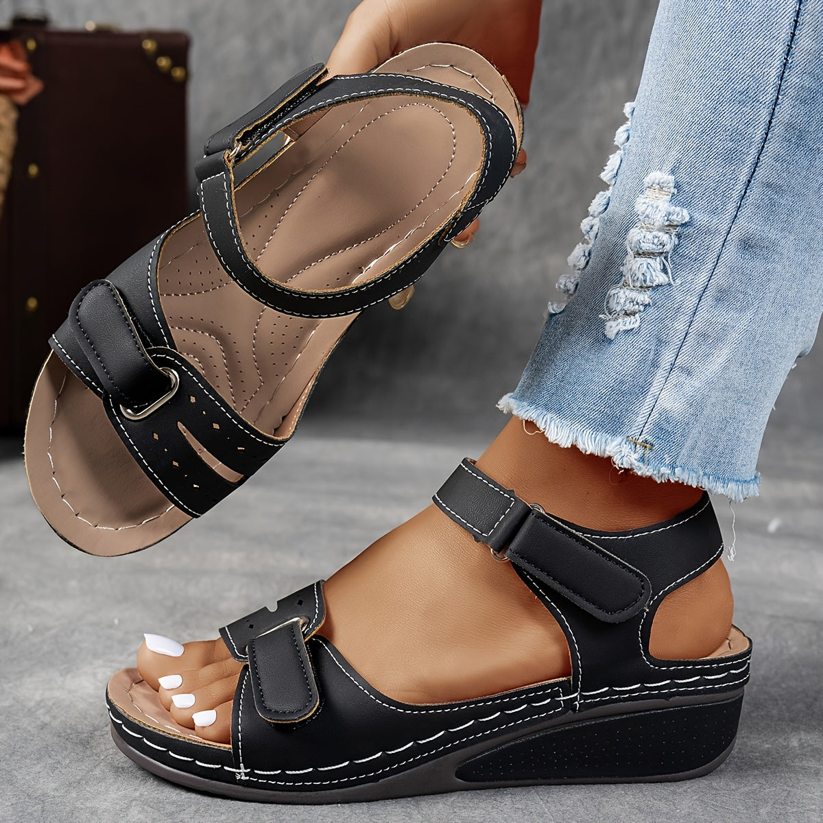 Van Veen – Orthopedische Comfort-Sandalen voor Hielspoor, Brede Voeten & Artrose ( Tijdelijk 1+1 Gratis )