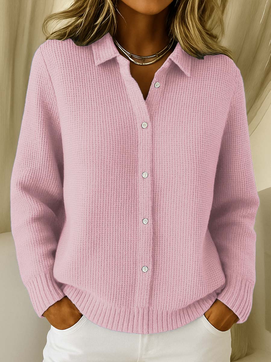 Elena | Klassieke Cardigan van Zachte Wol