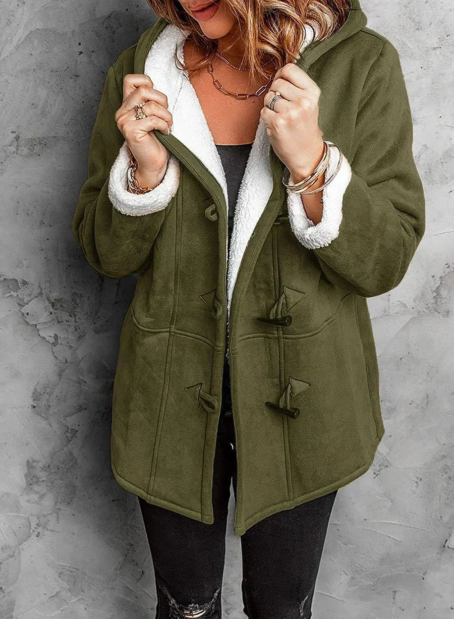 Van Veen | Warme Hoodie met Knopen