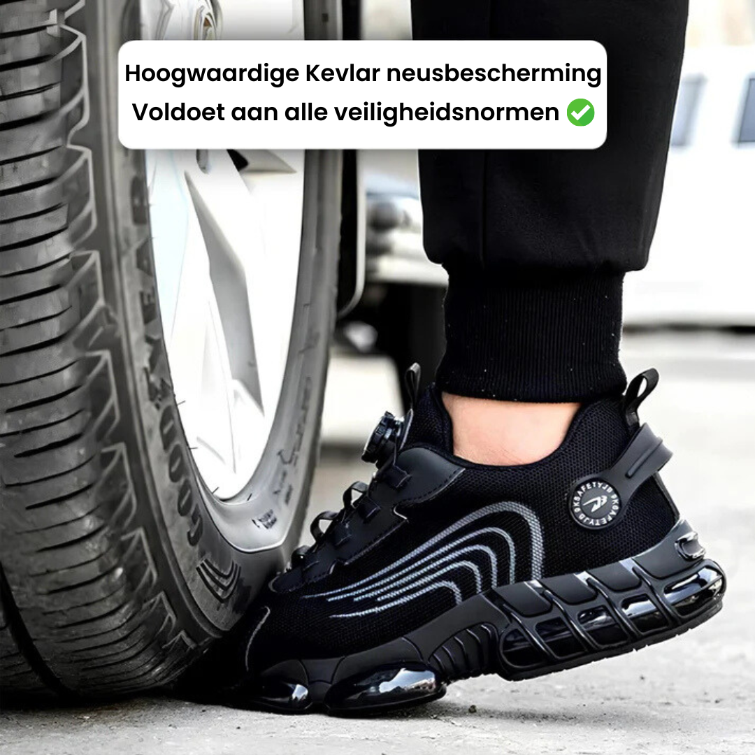 Van Veen Orthopedische S3 Veiligheids-Schoen | Anti-slip | Breed Voetbed