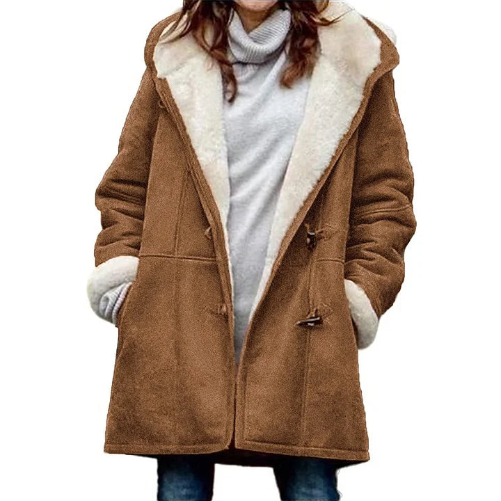 Van Veen | Warme Hoodie met Knopen