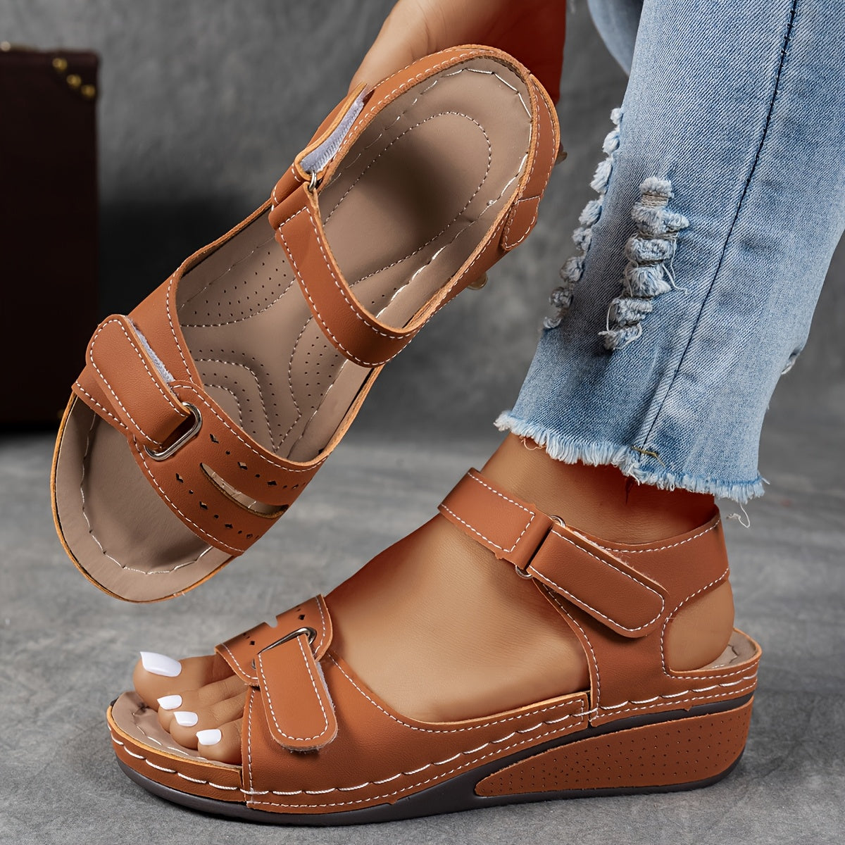 Van Veen – Orthopedische Comfort-Sandalen voor Hielspoor, Brede Voeten & Artrose ( Tijdelijk 1+1 Gratis )