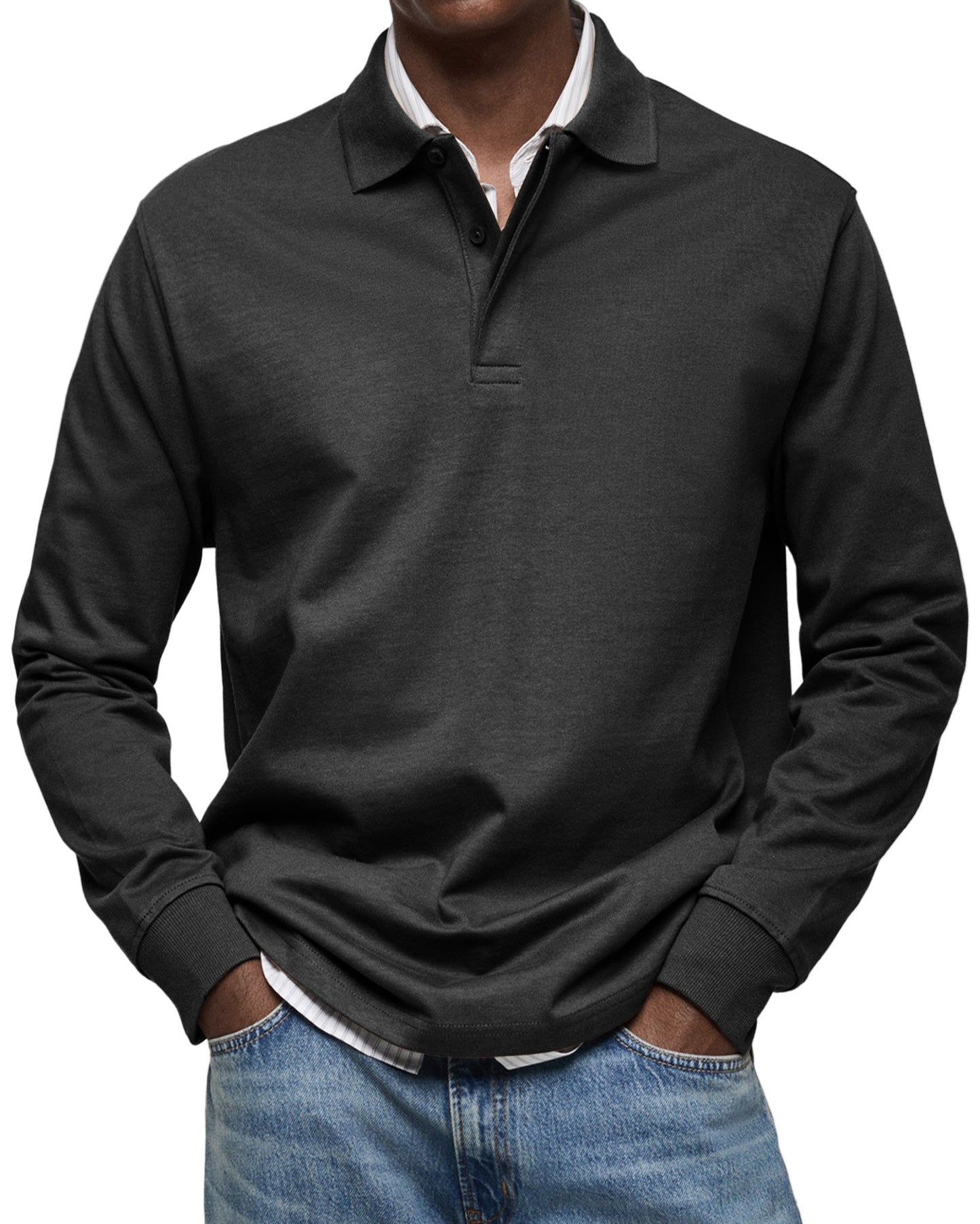 Max | Luxe lange mouwen polo