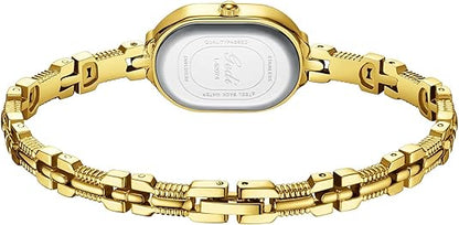 Elegante wit gouden casual horloge met subtiele details