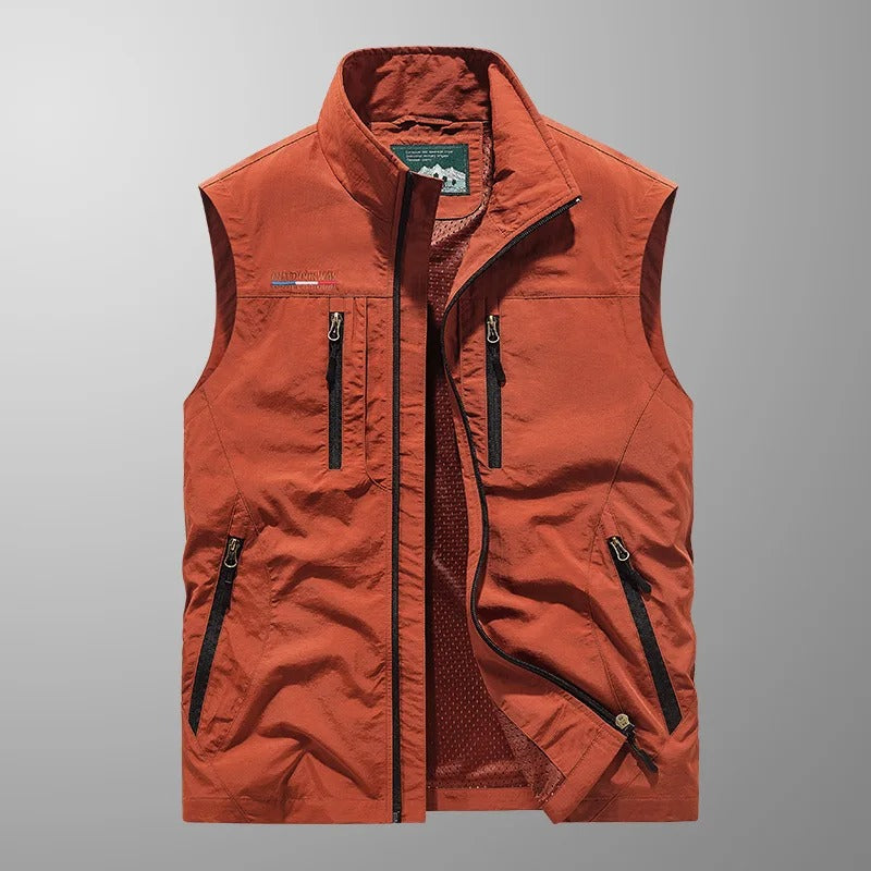 Van Veen | Ademend multifunctioneel gilet met meerdere zakken