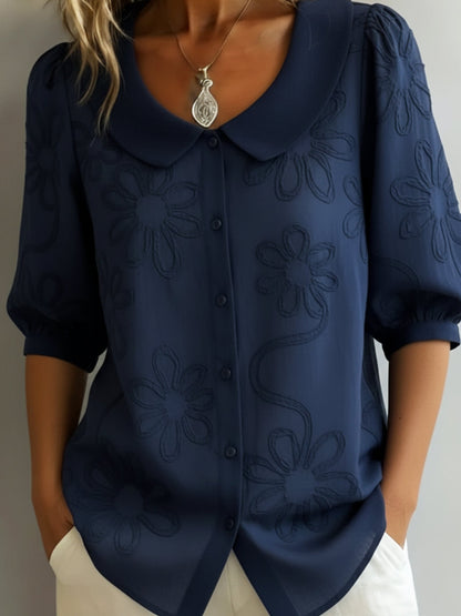 Lovas — Lichte bloemenblouse natuurlijke elegantie