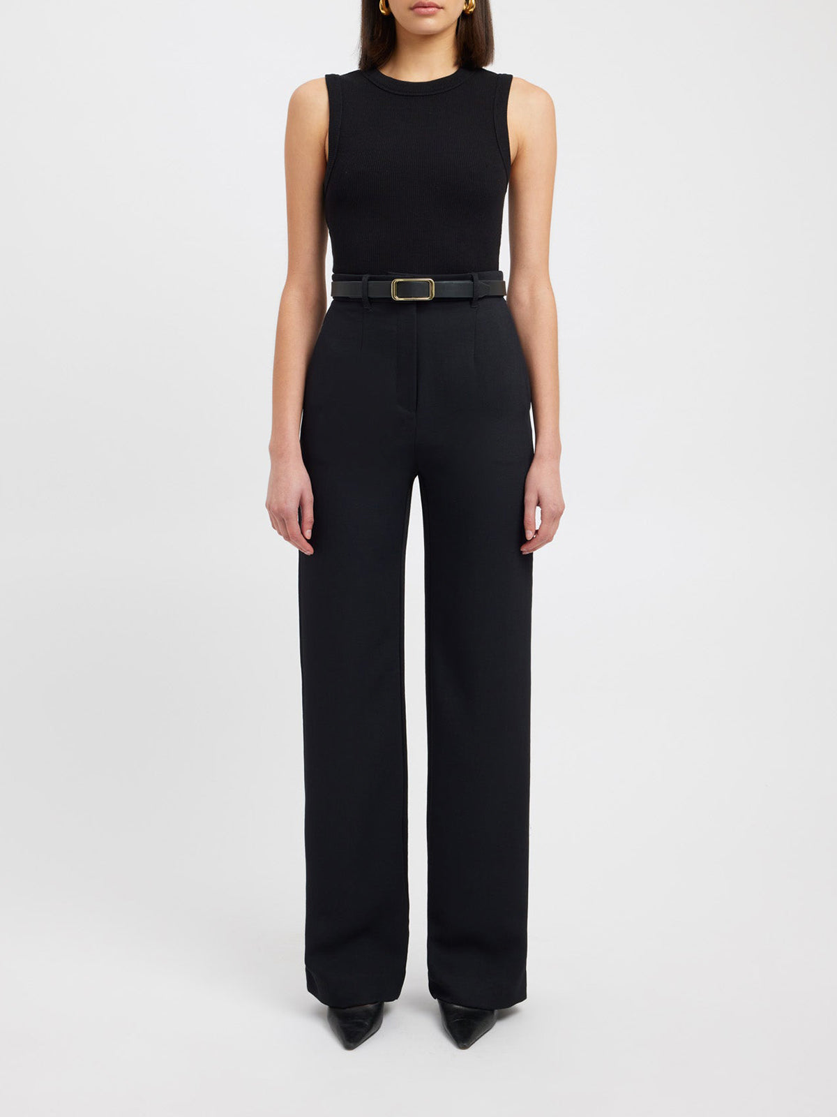 Business Casual Straight Pants met Zakken