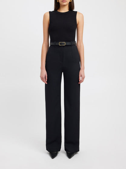 Business Casual Straight Pants met Zakken
