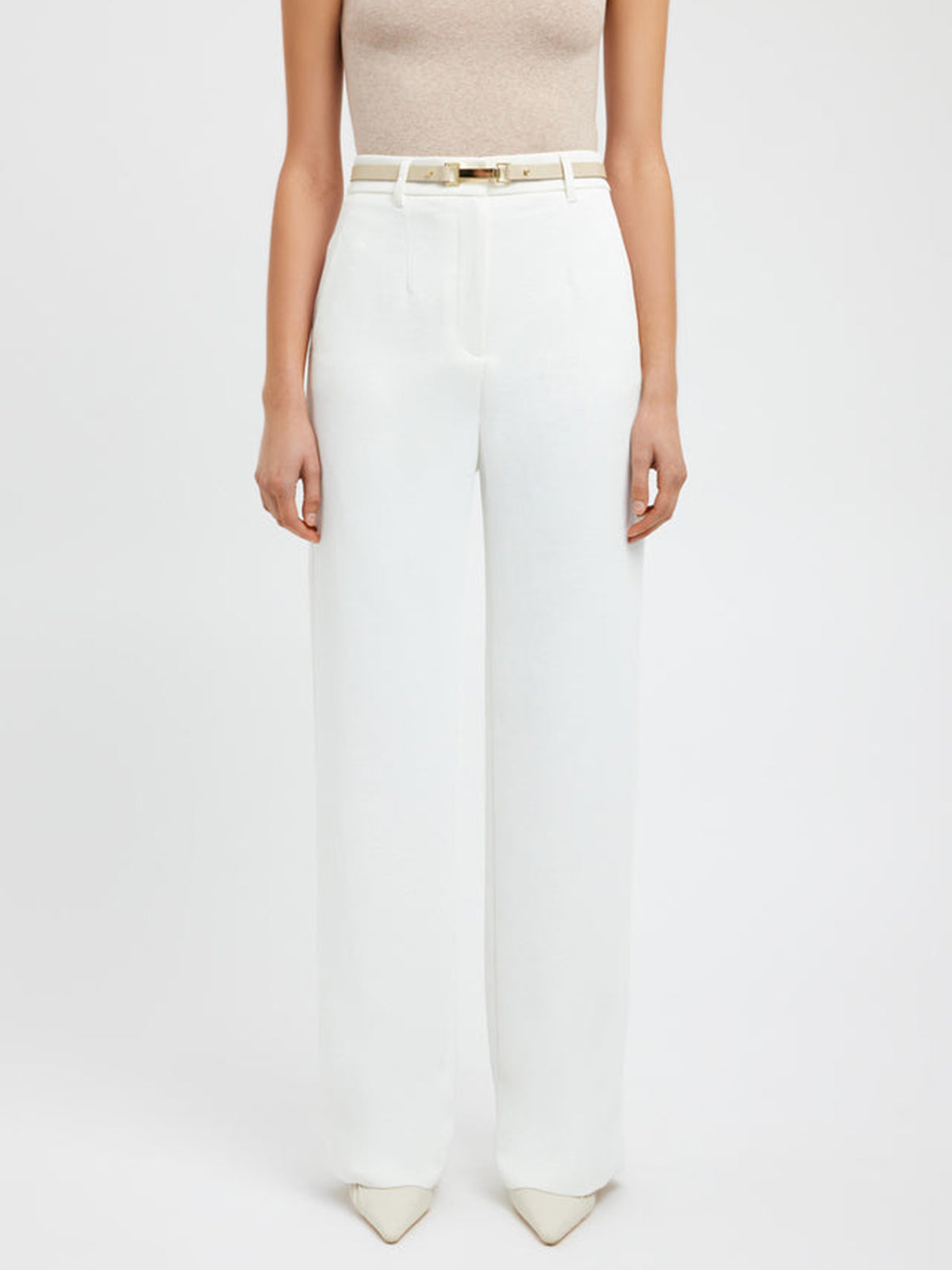 Business Casual Straight Pants met Zakken