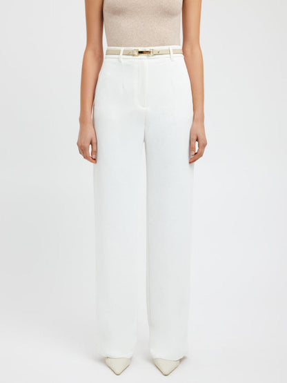 Business Casual Straight Pants met Zakken