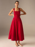 Crimson Grace Geprofileerde Midi Jurk