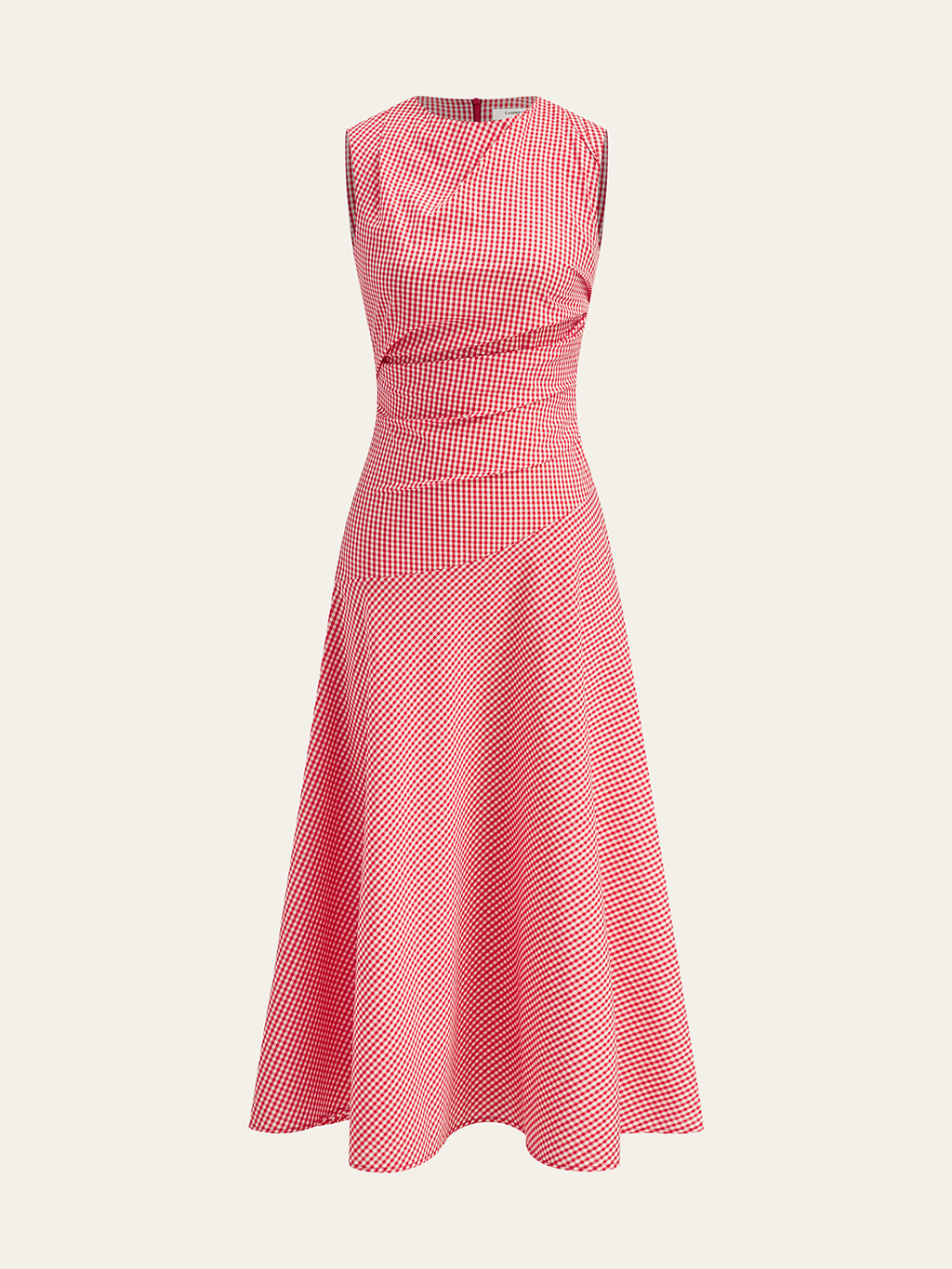 Milano Elegante Midi Jurk met Tailleplooien