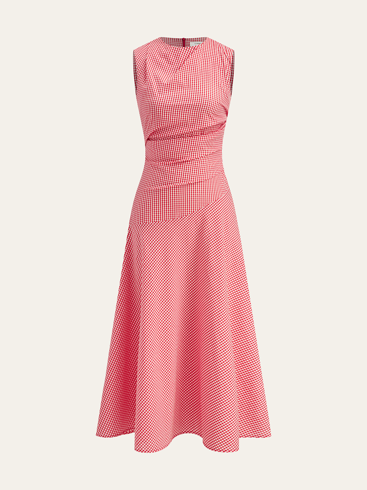Milano Elegante Midi Jurk met Tailleplooien