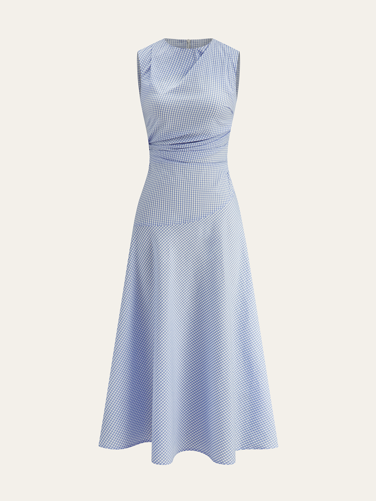 Milano Elegant Midi Jurk met Tailleplooien
