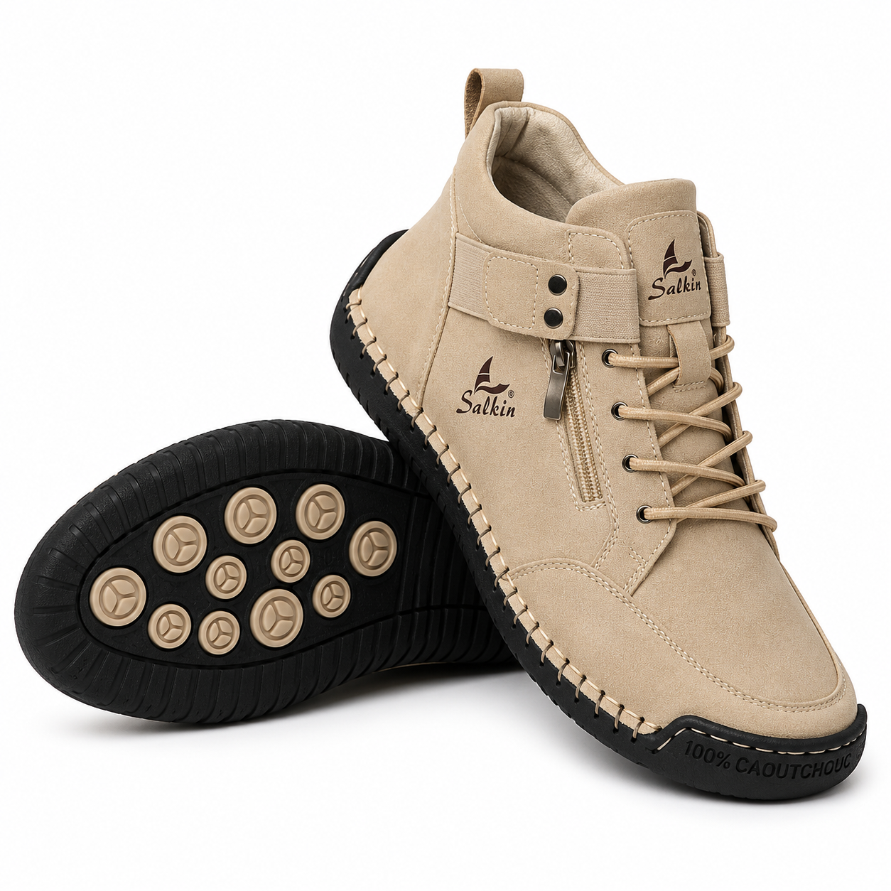 Van Veen Orthopedische Sneaker met Rits — Breed & Comfortabel