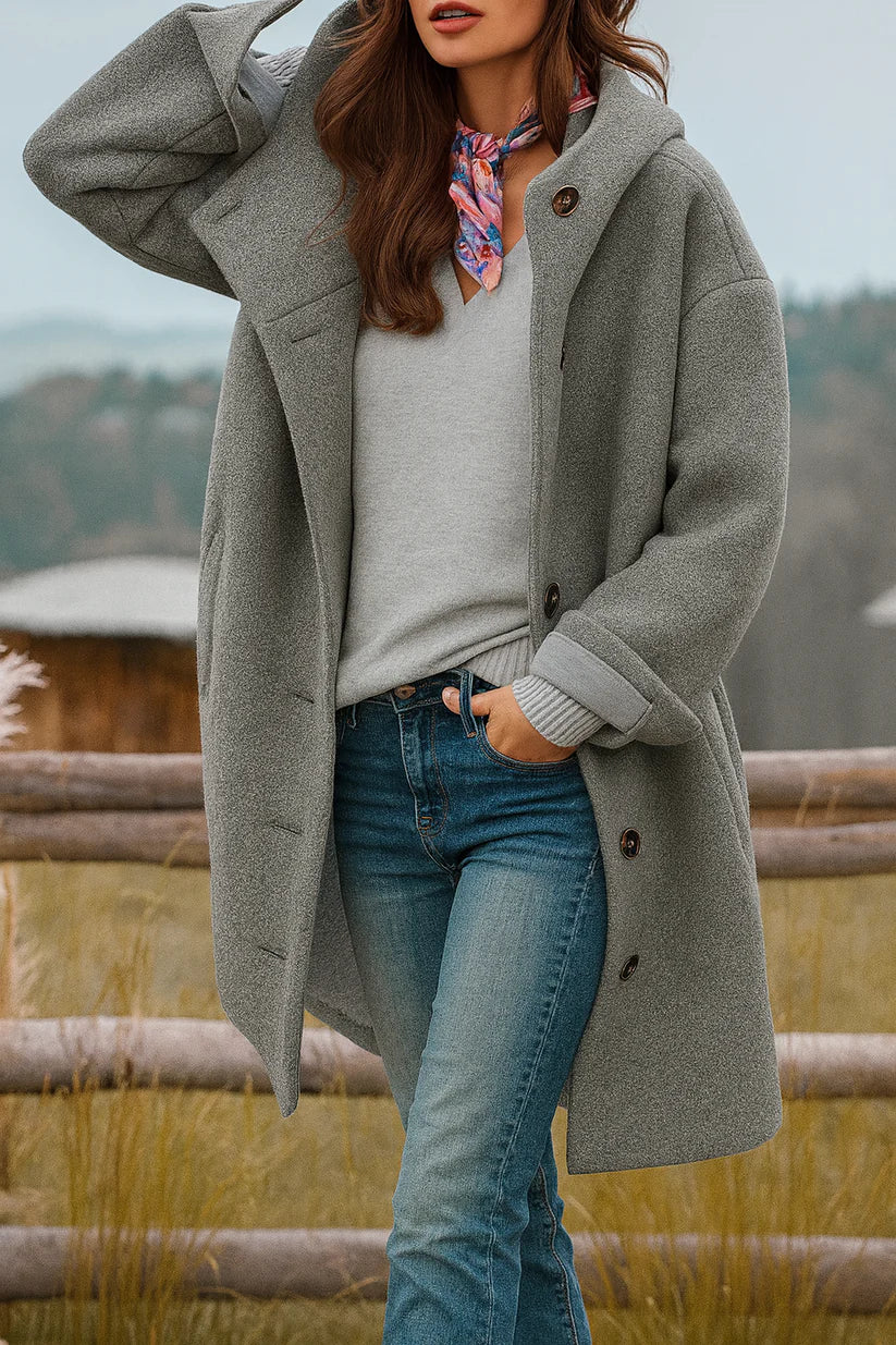 Freja – comfortabele, halflange jas