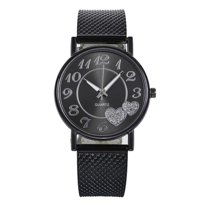 Minimalistische roségouden horloge met subtiele parel