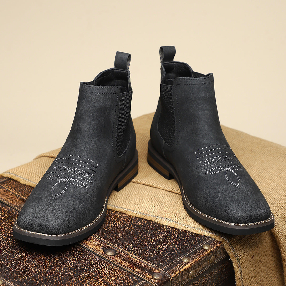 Liam™ – Leren Enkelboots