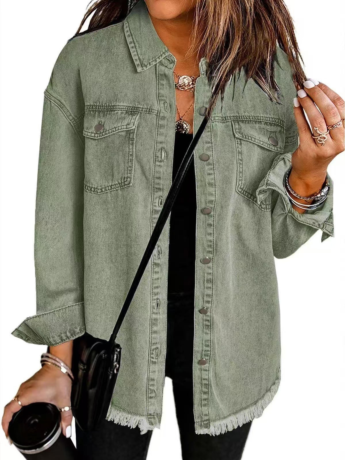 Lovas  | Jeansjack met knopen