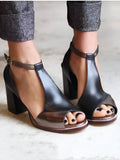 Leontine – Sandalen met blokhak