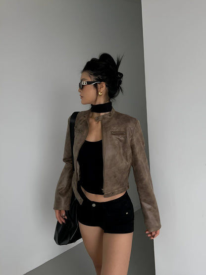 Zara - Leren herfstjas