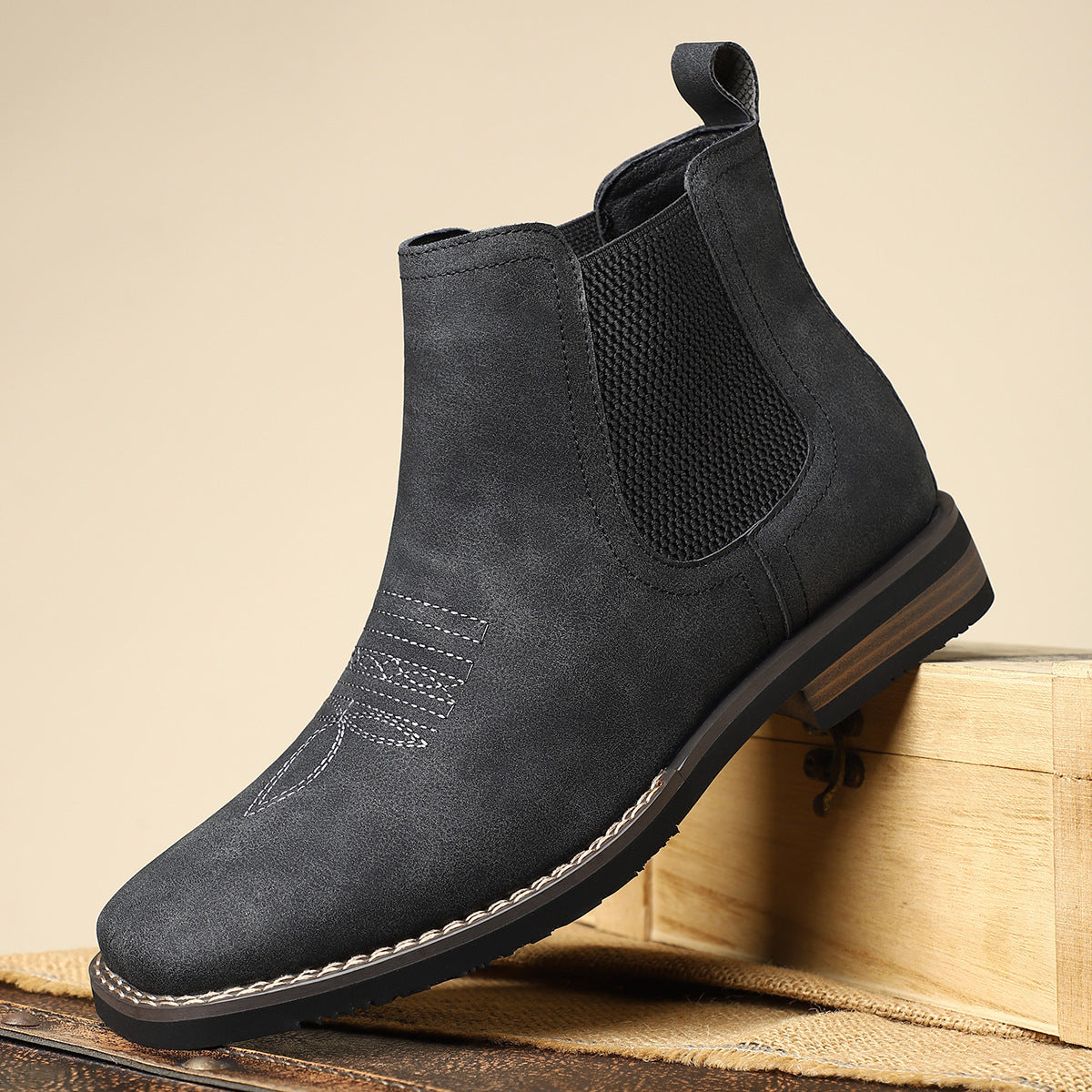 Liam™ – Leren Enkellaarzen