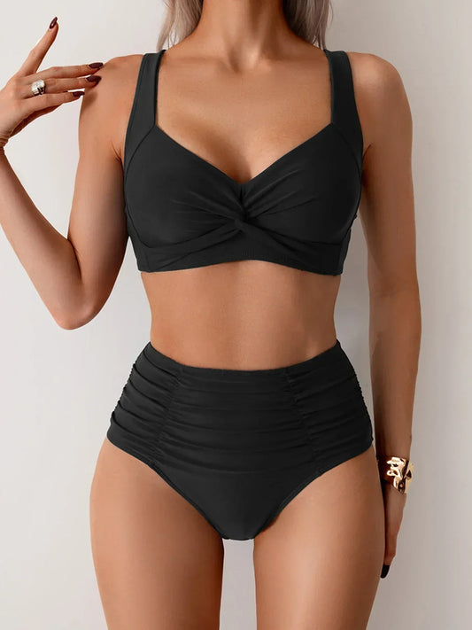 LILIANA - Bikini Bandeau Model met Buikcontrole en Elegante Strandstijl