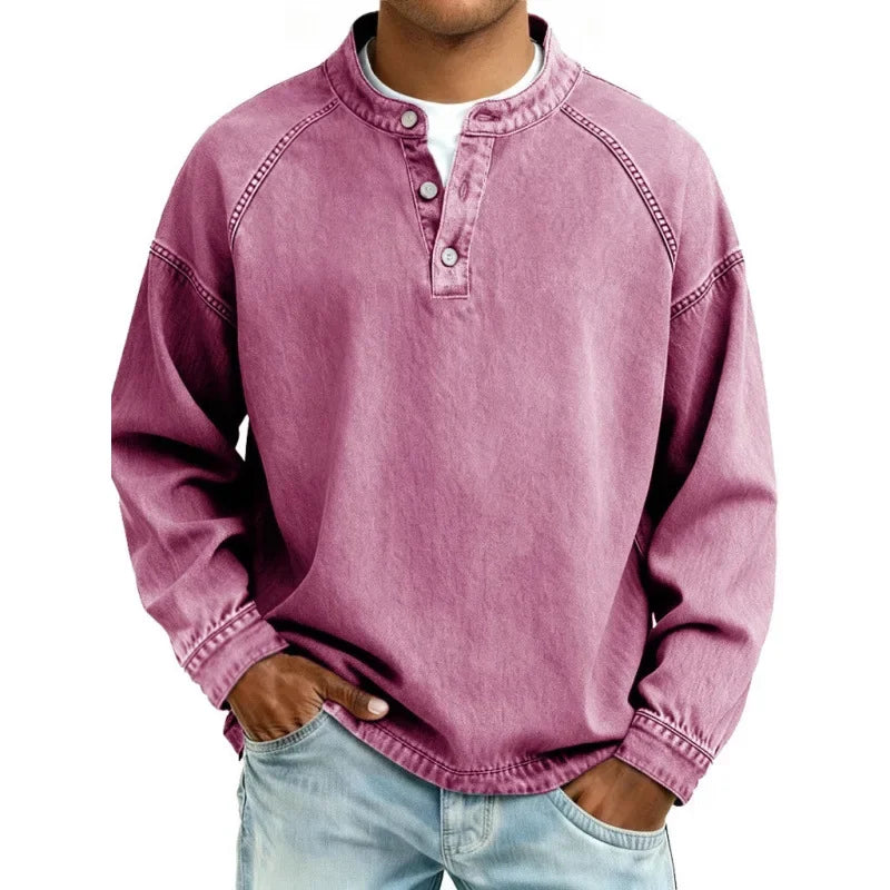 Lovas | Vintage Heren Shirt Met Knopen