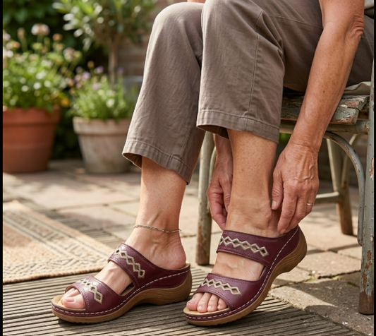 Lovas orthopedische sandalen voor hielspoor, brede voeten & artrose"