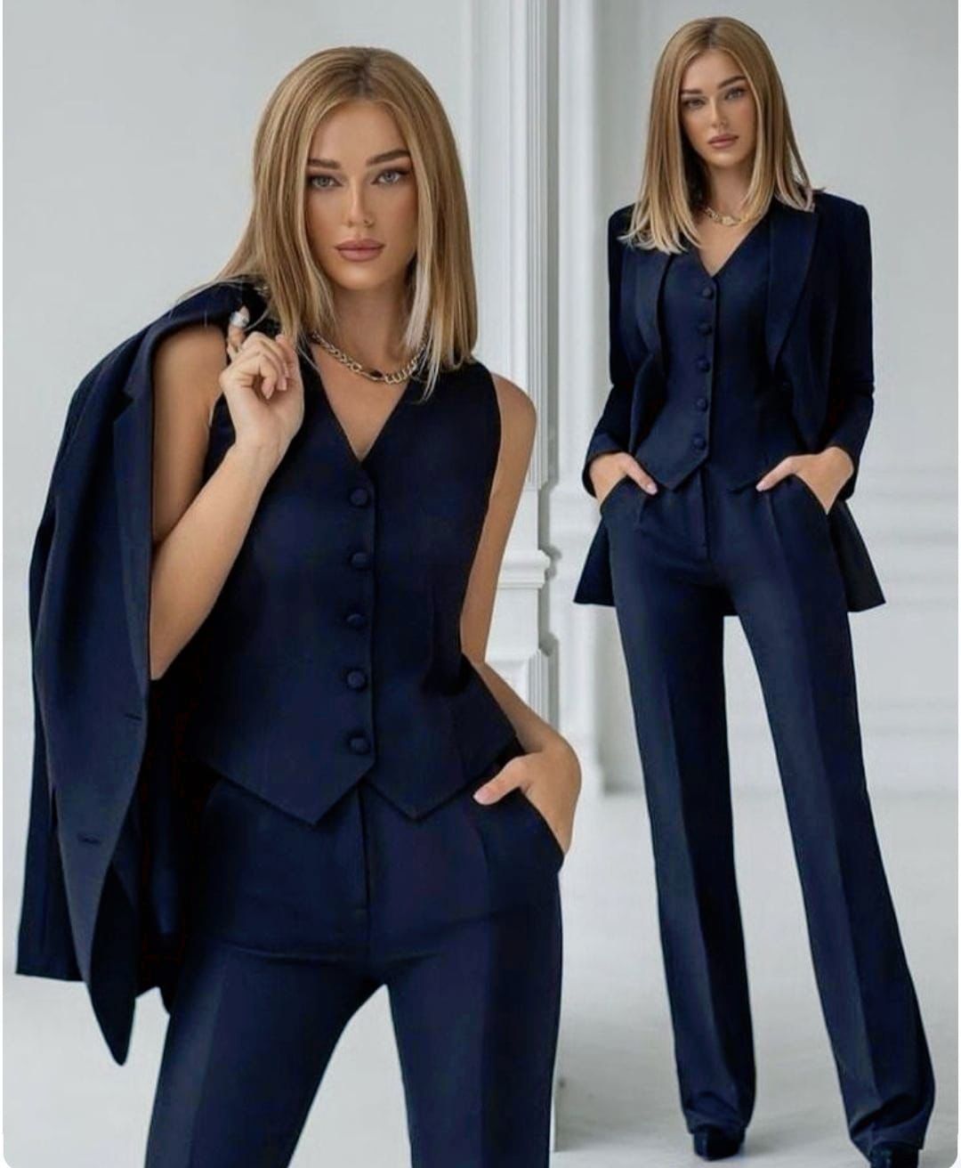 Tailleur "Safira" (Giacca + Pantalone + Gilet)