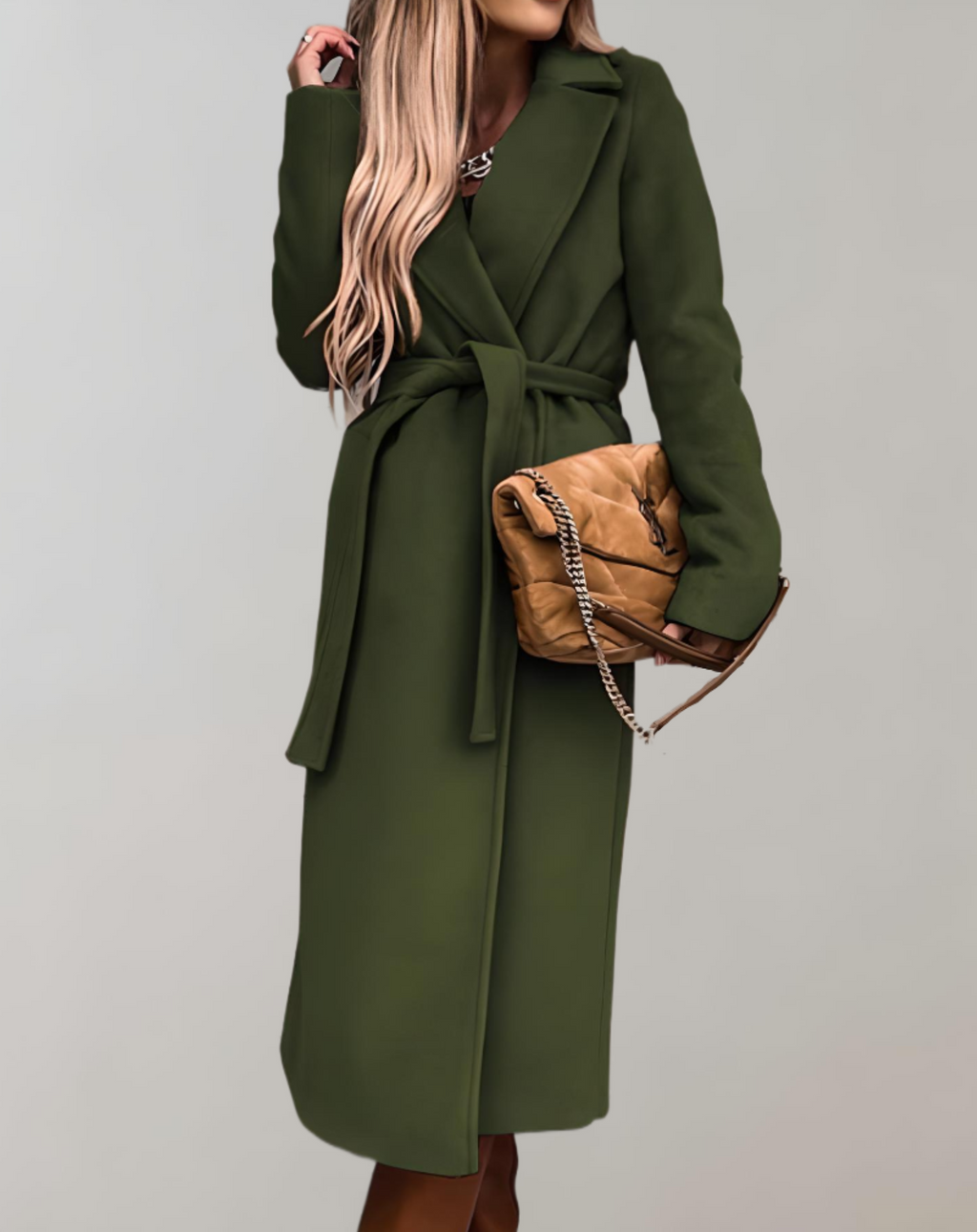 Zara | Lange damesjas met ceintuur