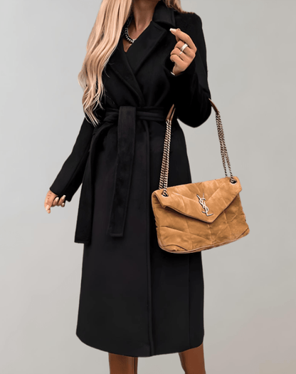 Zara | Lange damesjas met riem