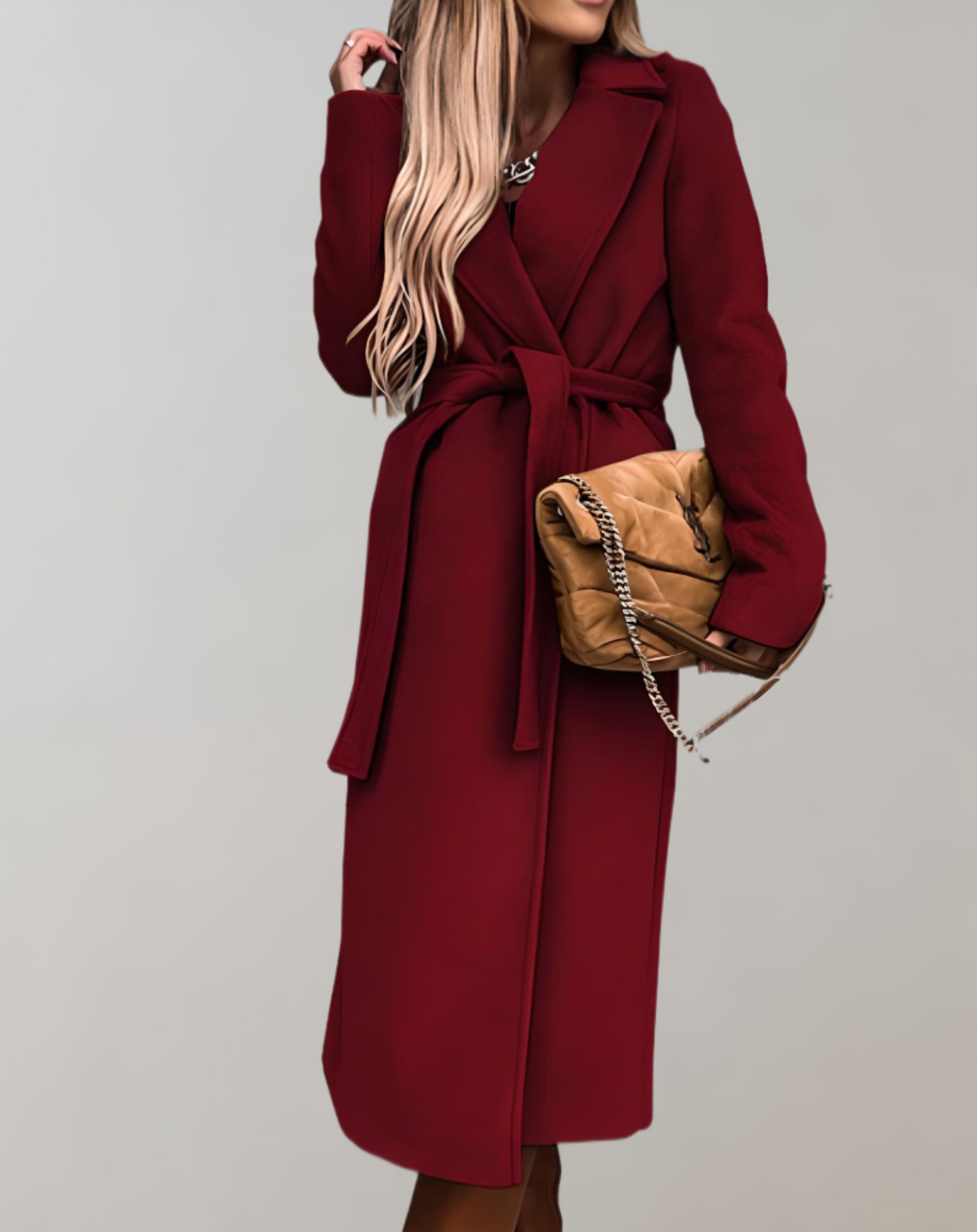Zara | Lange damesjas met riem