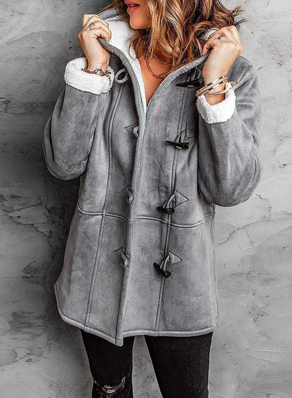 Van Veen | Warme Hoodie met Knopen