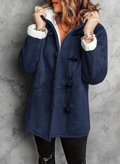 Van Veen | Warme Hoodie met Knopen