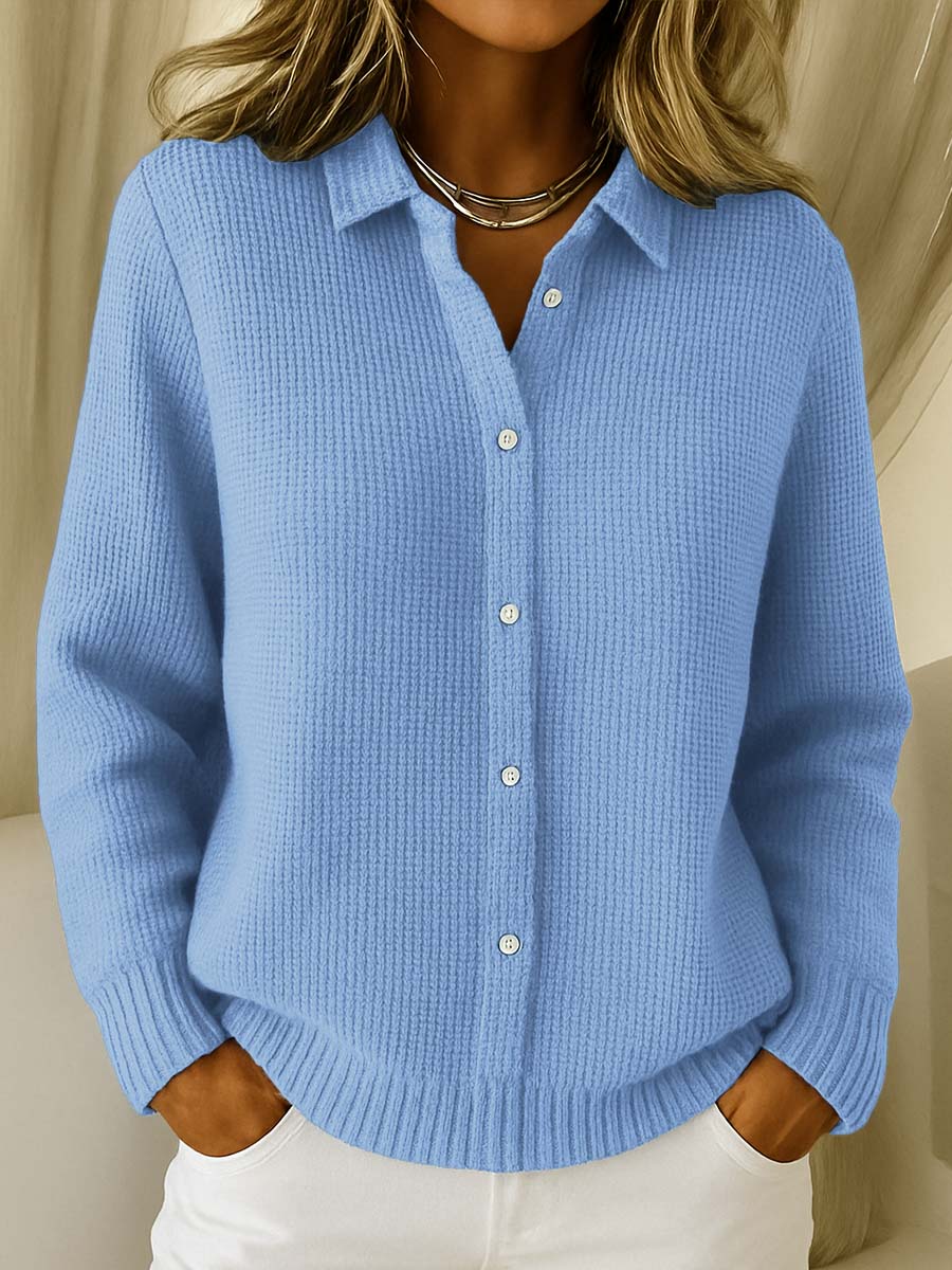 Elena | Klassieke Cardigan in Zachte Wol