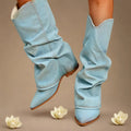 Marion – Denim knielaarzen