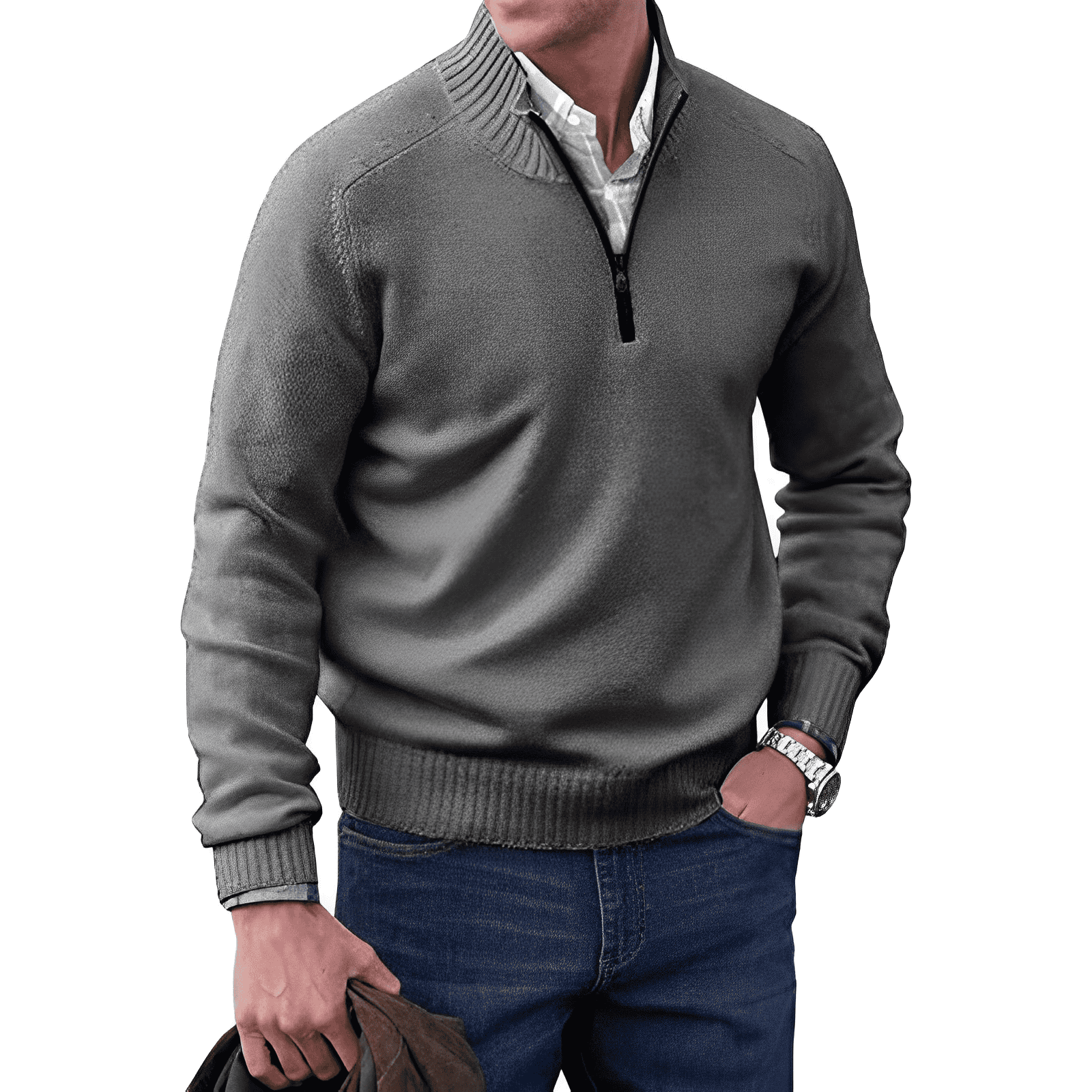 JERSEY | Stijlvolle en comfortabele wintertrui met rits