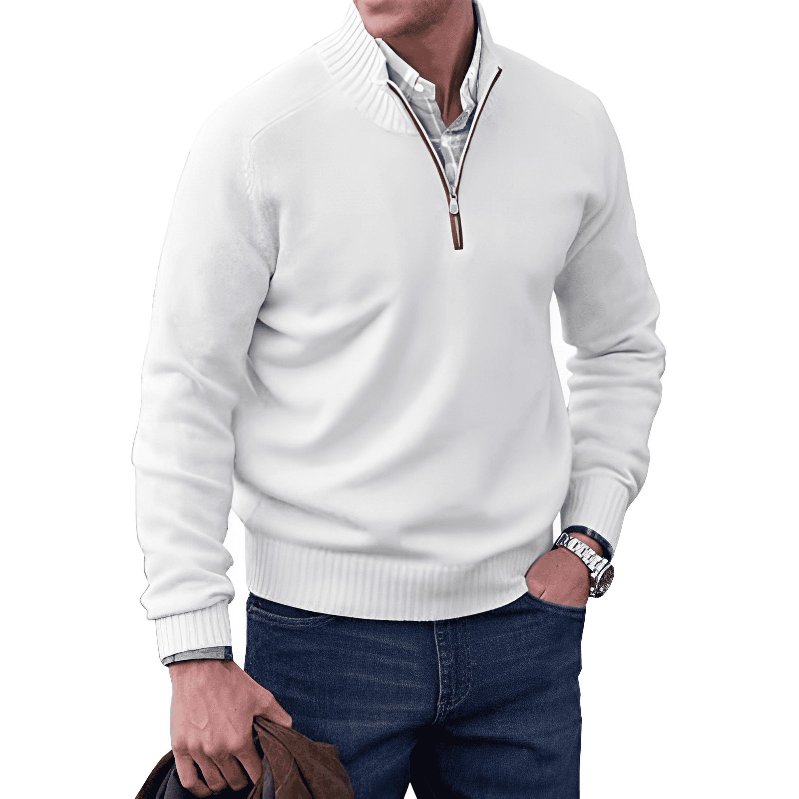 JERSEY | Stijlvolle en comfortabele wintertrui met rits