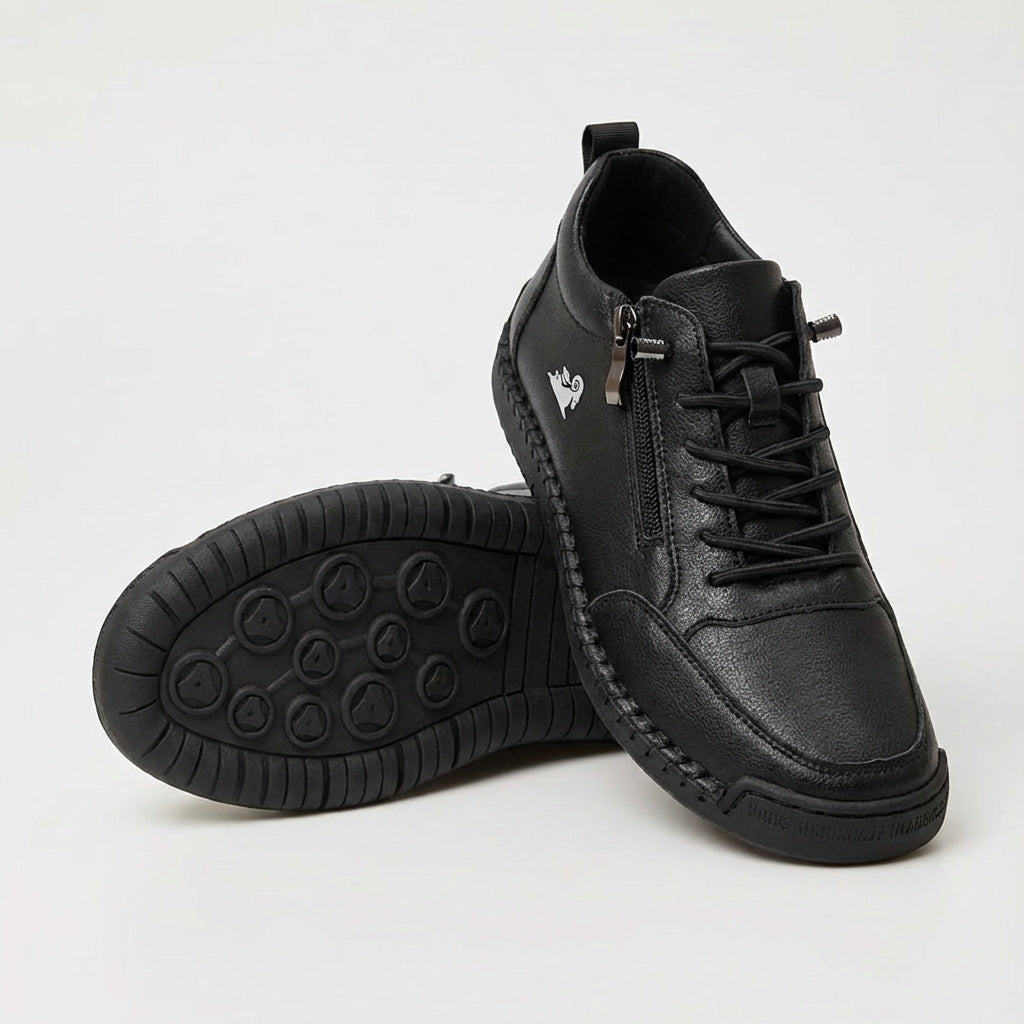 Van Veen Orthopedische Sneaker met Rits — Breed & Comfortabel