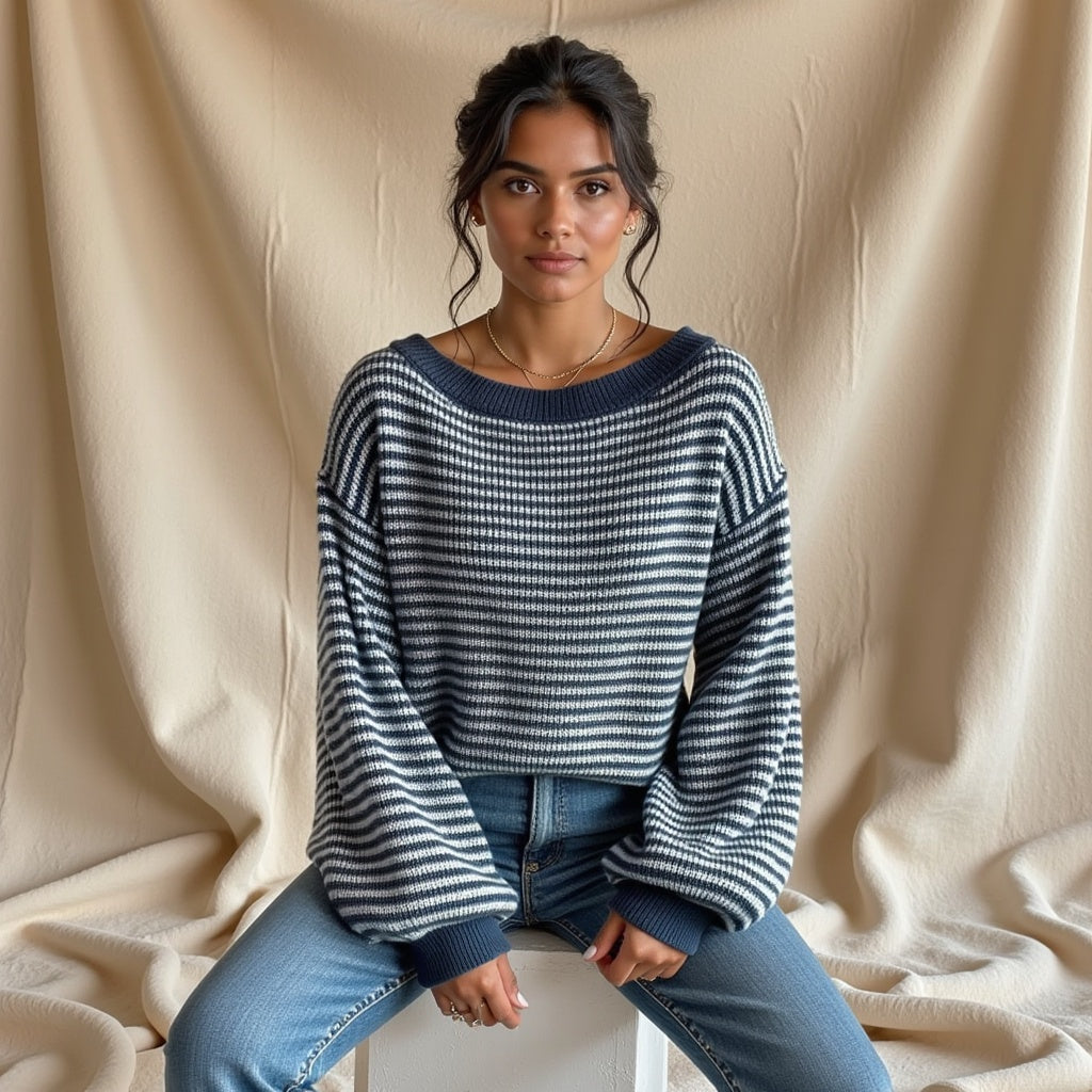Clothilde – Gebreide off-shoulder top