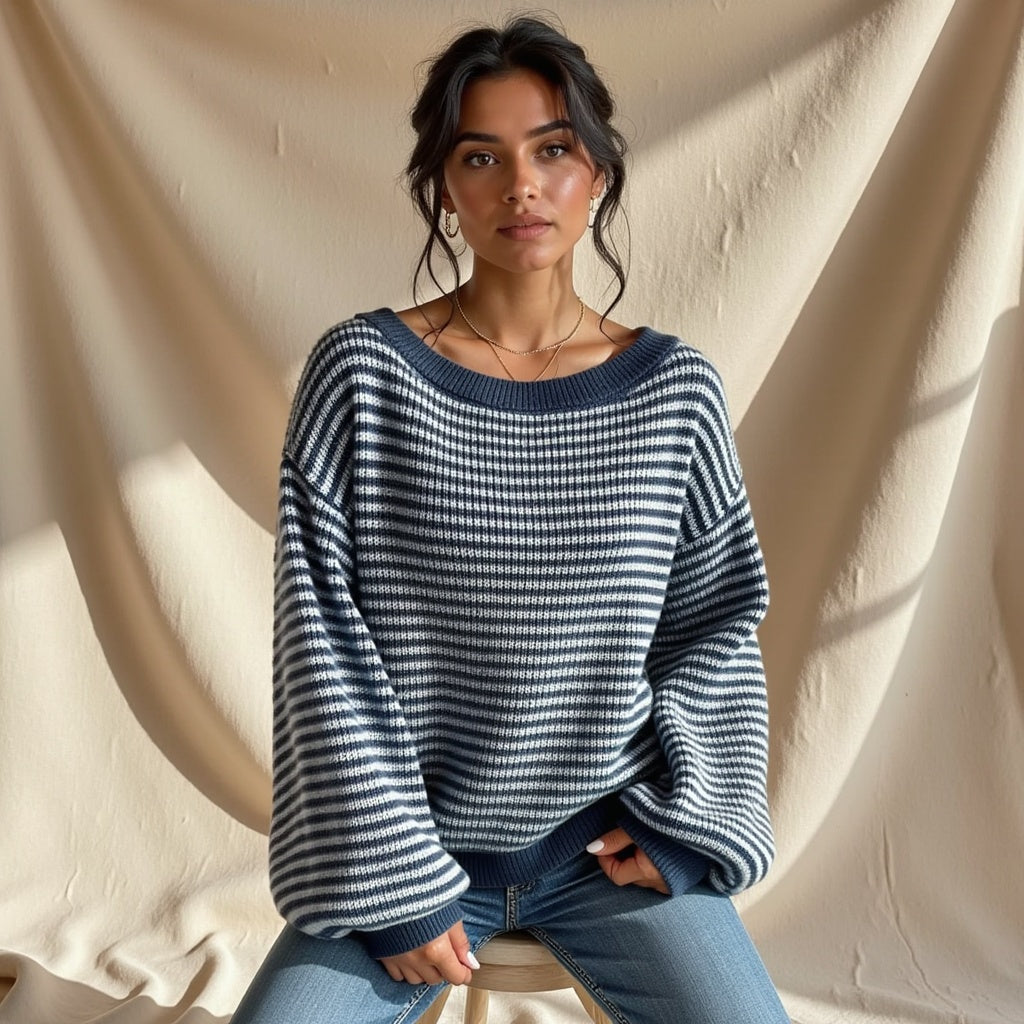 Clothilde – Gebreide off-shoulder top